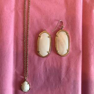 Kendra Scott Earrings and matching necklace
